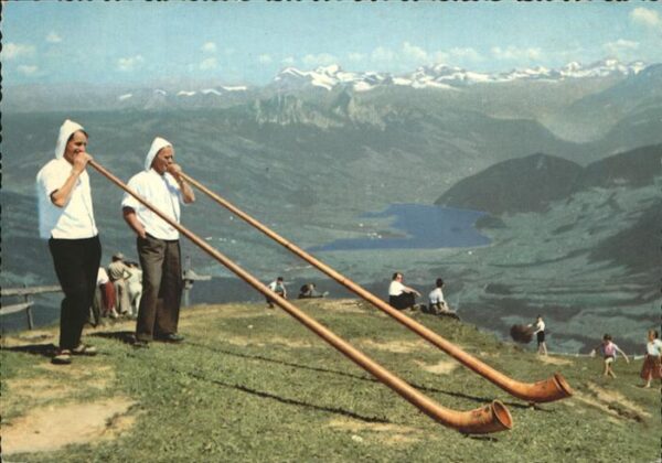 Alphorn Bläser Rigi