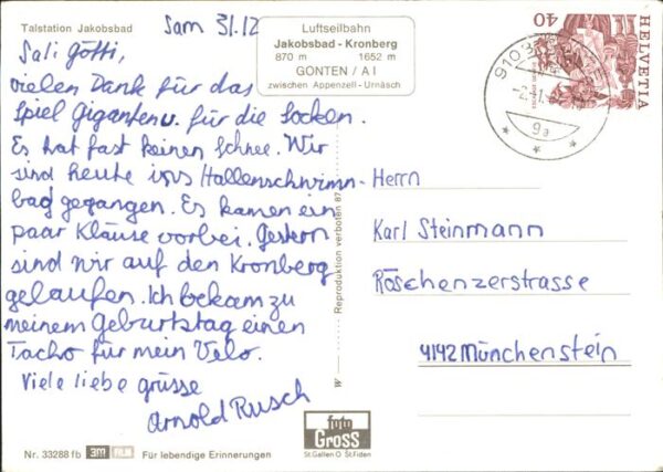 Seilbahn Jakobsbad – Bild 2