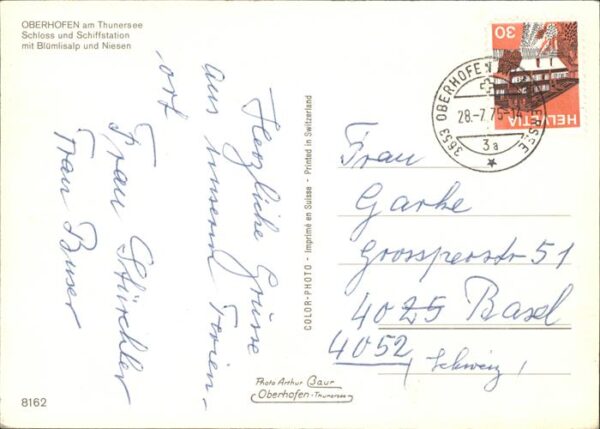 Schiffe Ships Navires Oberhofen Thunersee Schloss – Bild 2