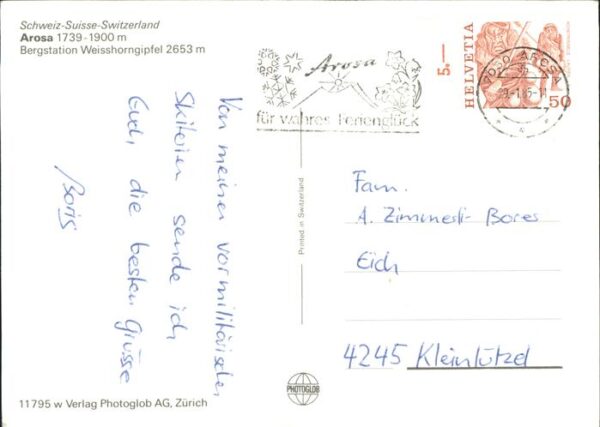 Seilbahn Arosa Weisshorngipfel – Bild 2