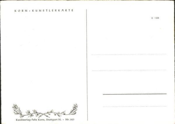 Blumen Korn-Künstlerkarte Nr. 523 – Bild 2