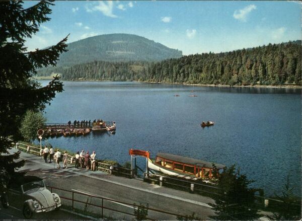 Schwarzenbachtalsperre mit Bootanlegestelle