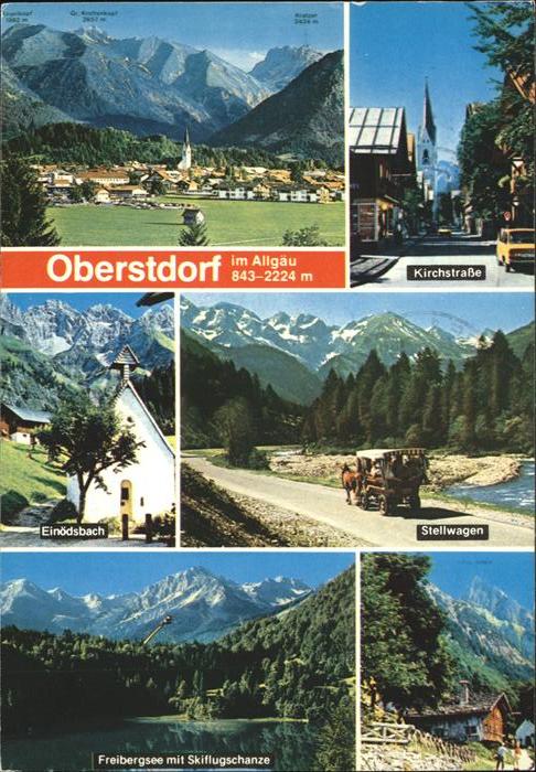Oberstdorf Kirchstrasse u.Einödsbach