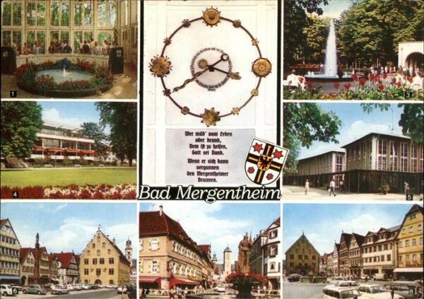Bad Mergentheim Burgstrasse u.Marktplatz