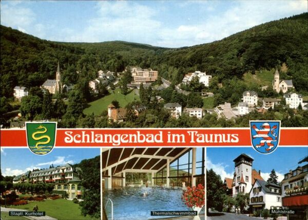 Schlangenbad Taunus Mühlstrasse u.Staatl.Kurhotel