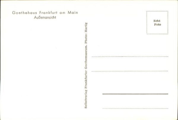 Frankfurt Main Goethehaus – Bild 2