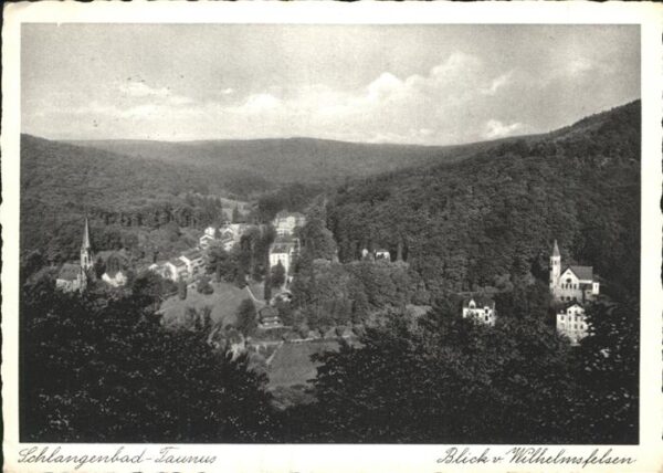 Schlangenbad Taunus Blick vom Wilhelmsfelsen
