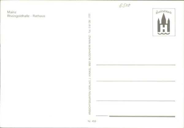 Mainz Rhein Rheingoldhalle u.Rathaus – Bild 2