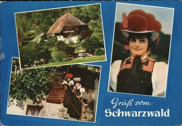 Schwarzwald mit Trachtenmädchen