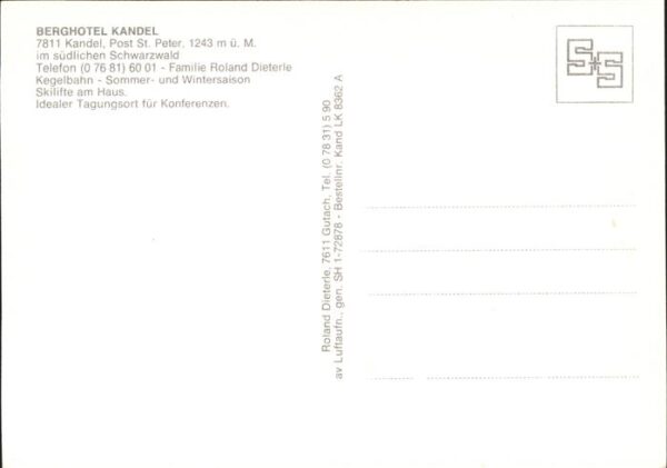 Kandel Waldkirch Breisgau Berghotel – Bild 2