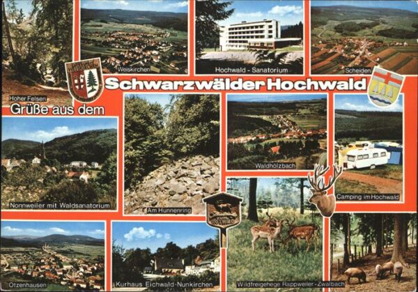 Schwarzwald Schwarzwälder Hochwald mit diiv.Orten