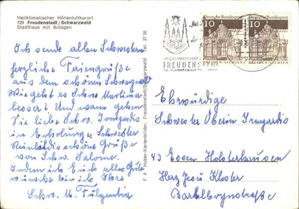 Freudenstadt Stadthaus mit Parkanlagen – Bild 2