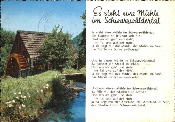 Schwarzwald Mühle u.Schwarzwaldlied
