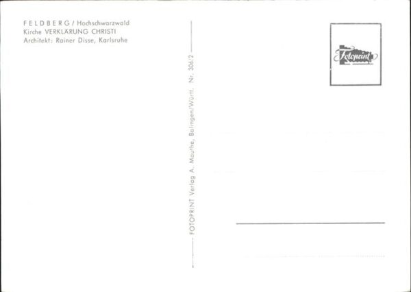 Feldberg Schwarzwald Kirche Verklärung Christi – Bild 2