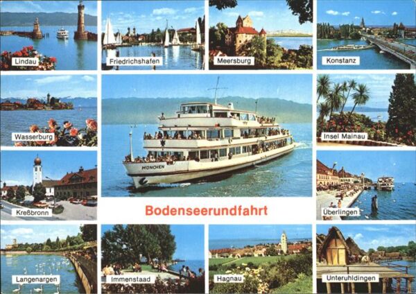 Friedrichshafen Bodensee mit weiteren Orten u.Städten