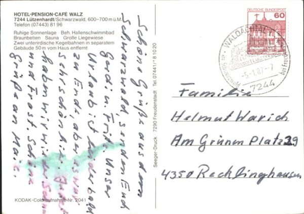 Luetzenhardt Hotel-Pension-Cafe Walz – Bild 2