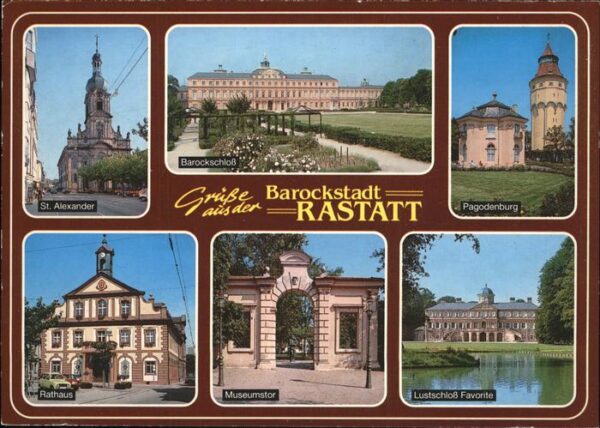 Rastatt Rathaus u.St.Alexander