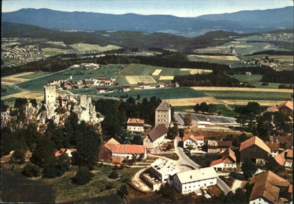 Weissenstein Regen mit Burgruine
