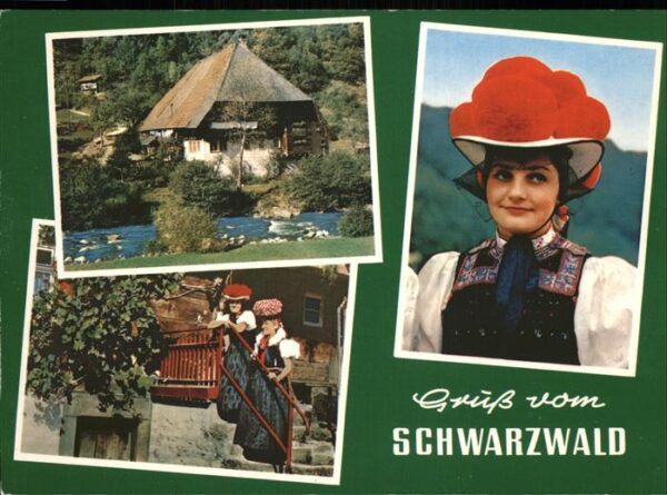 Schwarzwald mit Trachtenmädchen