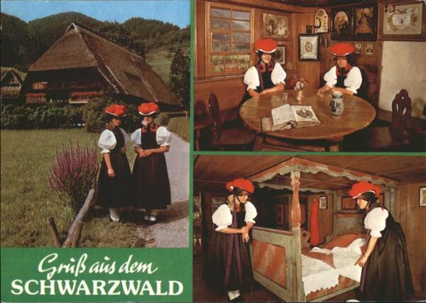 Schwarzwald mit Trachtenmädchen