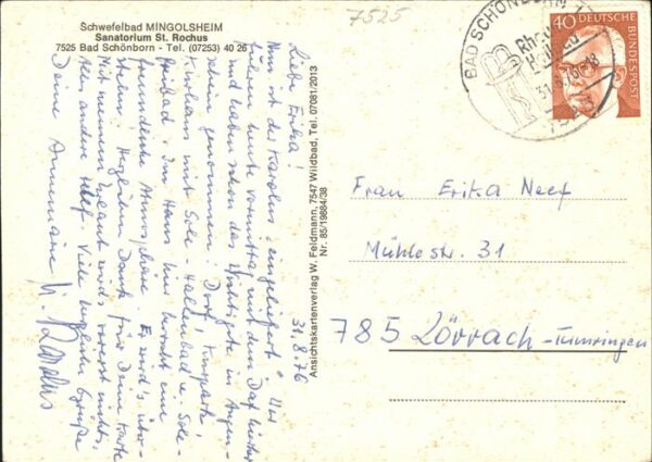 Mingolsheim Sanatorium St.Rochus – Bild 2