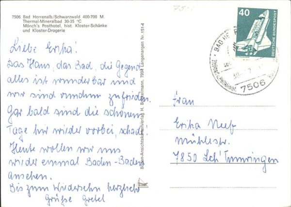 Bad Herrenalb mit Kloster-Schänke u.Kloster-Drogerie – Bild 2