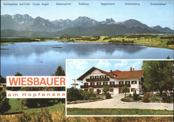 Fuessen Gaststätte Pension Wiesbauer an Hopfens