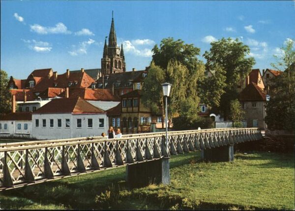 Ansbach Mittelfranken mit Gumbertuskirche
