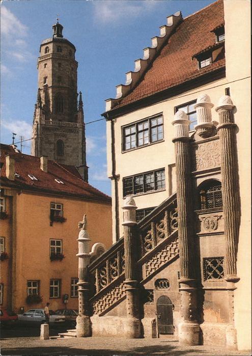 Noerdlingen Freitreppe am Rathaus