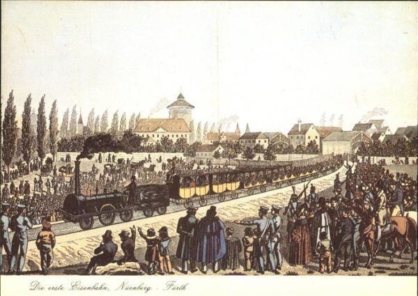 Nuernberg Die erste Eisenbahn Nürnberg-Fürth