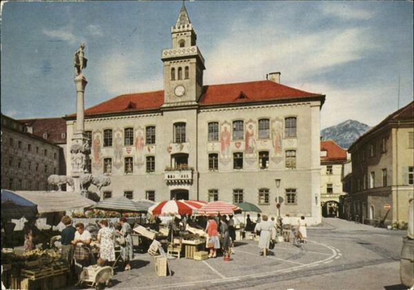 Bad Reichenhall Markt am Rathaus