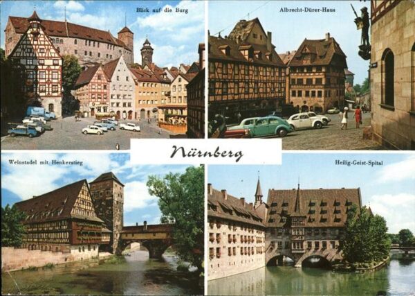 Nuernberg Weinstadl mit Henkerstieg u.Heilig-Geis