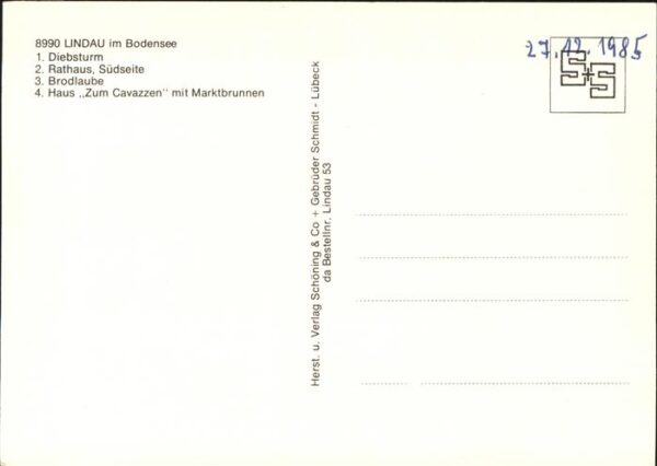 Lindau Bodensee Rathaus u.Diebsturm – Bild 2