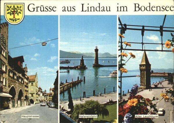 Lindau Bodensee Hauptstrasse u.Hafeneinfahrt