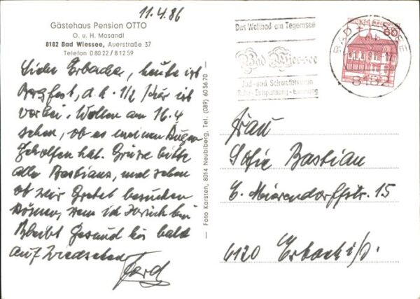 Bad Wiessee Gästehaus Pension OTTO – Bild 2