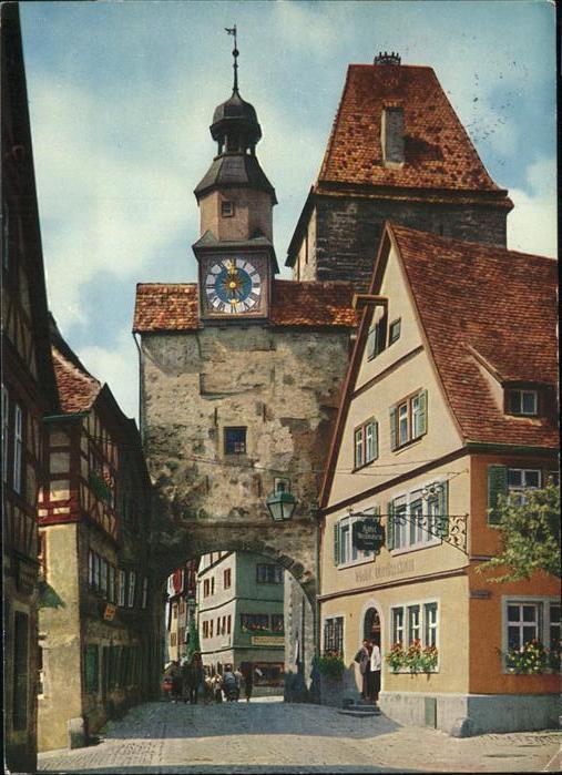 Rothenburg Tauber Rödergasse u.Markusturm