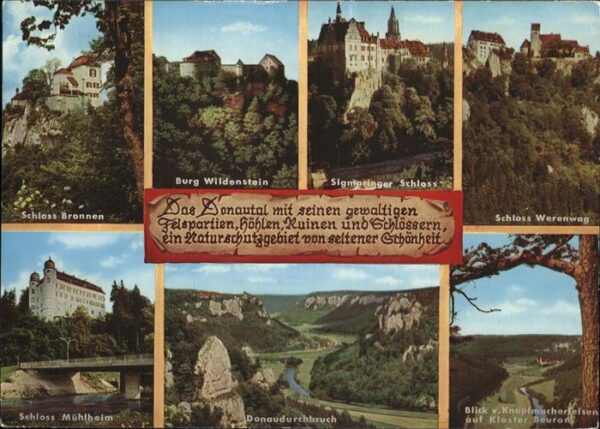 Donautal mit Schloss Werenwag u.Burg Wildenstein