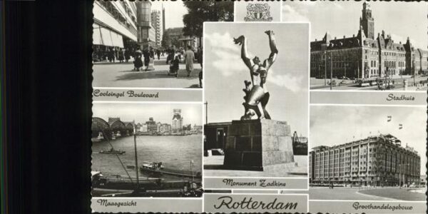 Rotterdam mit Stadthuis u.Coolsingel Boulevard