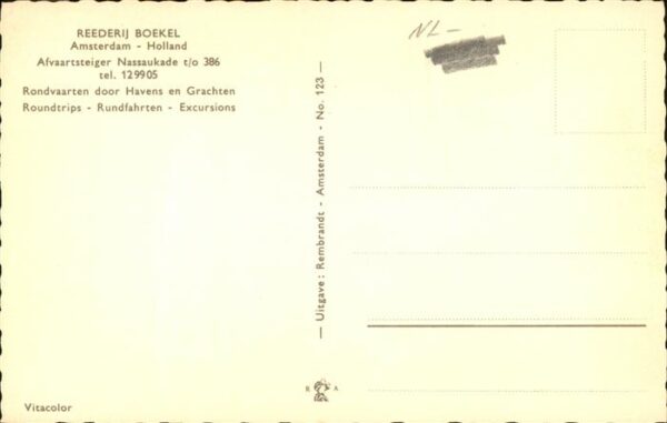 Amsterdam Niederlande Reederij Boekel – Bild 2