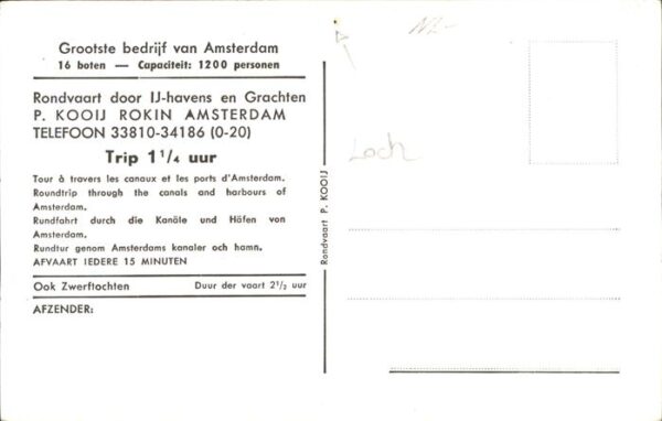 Amsterdam Niederlande Rondvaart – Bild 2