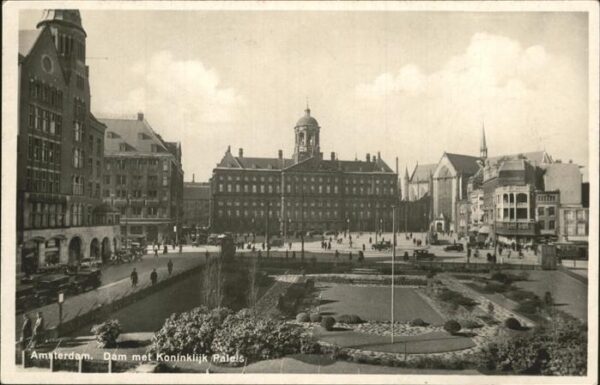 Amsterdam Niederlande Dam met Koninklijk Palais