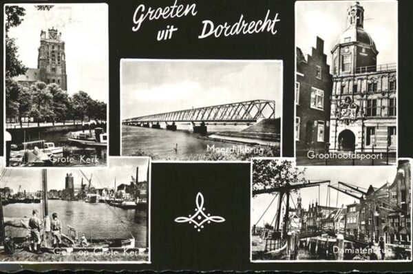 Dordrecht Grote Kerk u.Damiatenbrug