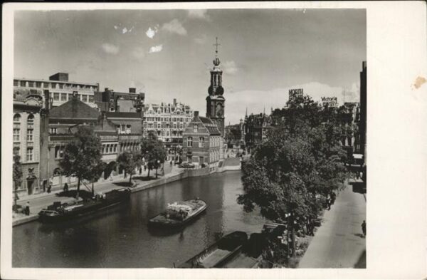 Amsterdam Niederlande Singel met Munttoren