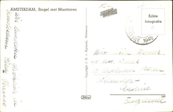 Amsterdam Niederlande Singel met Munttoren – Bild 2