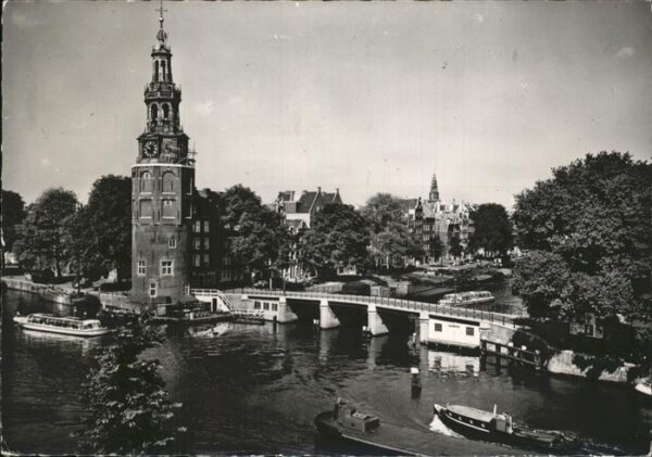 Amsterdam Niederlande Oude Schans en Montelbaanstoren