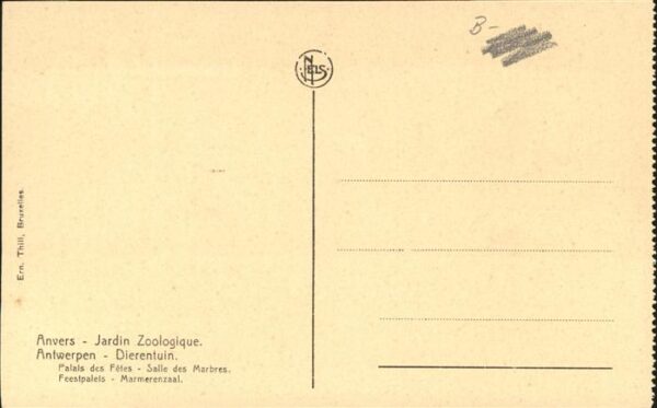 Anvers Antwerpen Jardin Zoologique (Marmerenzaal) – Bild 2