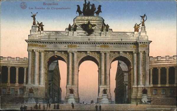 Bruessel Bruxelles Les Arcades du Cinquantenaire