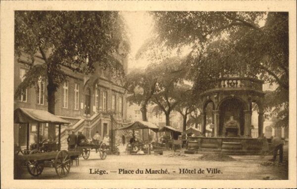 Liege Luettich Place du Marche Hotel de Ville