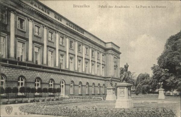 Bruessel Bruxelles Palais des Academies Le Parc et la Stat
