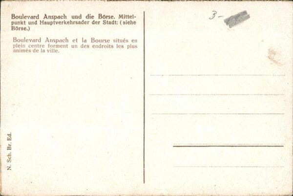 Bruessel Bruxelles Boulevard Anspach et la Bourse – Bild 2